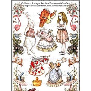 Rare Vintage Alice In Wonderland Paper Doll